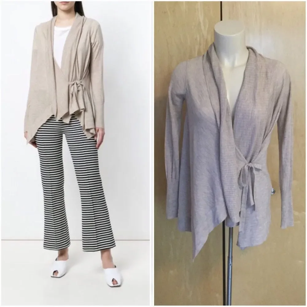 Vince Drape Front Wool And Cashmere Cardig… - Picture 1 of 10